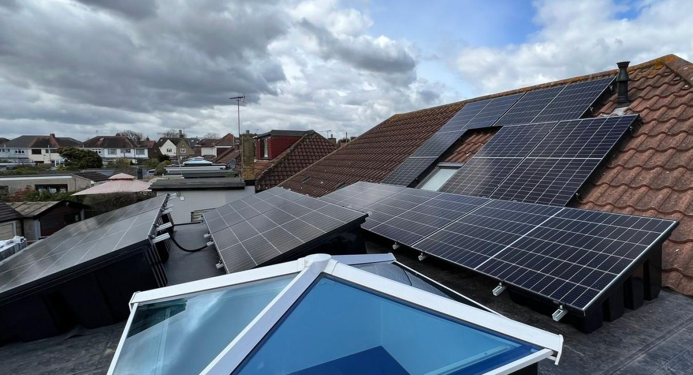 Solar panel and solar battery installation by ALM Electrical Essex